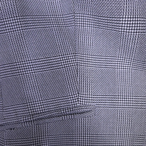 H&M Single Breasted Blazer‎ Plaid Monochrome Size 10 Academia Office - Picture 2 of 9